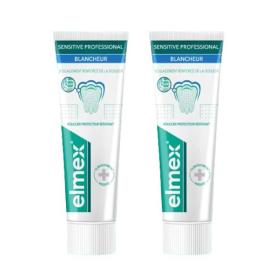 ELMEX Sensitive professional blancheur dentifrice 2 x 75ml