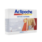 ACTIPOCHE Ceintures chauffantes 2 ceintures + 4 patchs