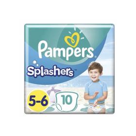 PAMPERS Splashers 10 couches-culottes de bain jetables taille 5-6 (14 kg+)