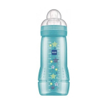 MAM Easy active biberon 2ème âge bleu 330ml