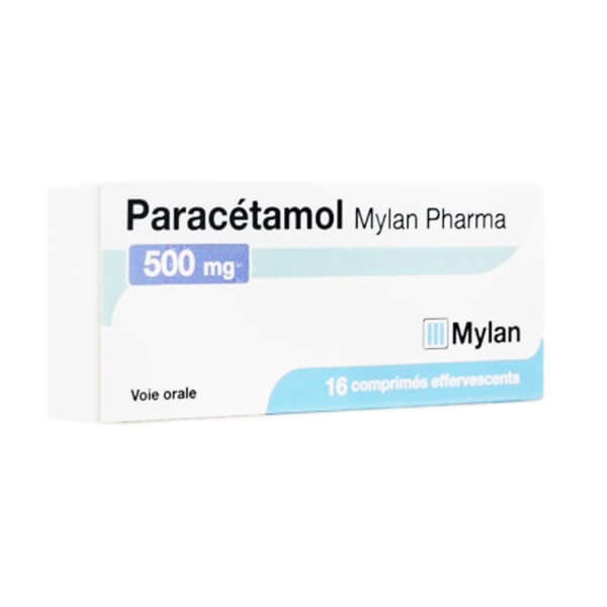 MYLAN Paracétamol 500 mg 16 comprimés effervescents Médicaments