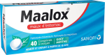 SANOFI Maalox maux d'estomac menthe 40 comprimés à croquer