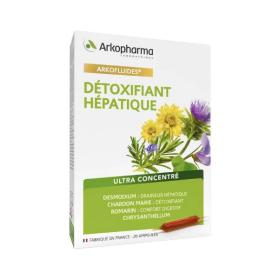 ARKOPHARMA Arkofluides détoxifiant hépatique 20 ampoules