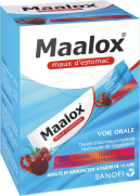 SANOFI Maalox maux d'estomac fruits rouges 20 sachets