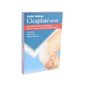 SMITH NEPHEW Cicaplaie stérile 10x8cm 5 pansements post-opératoire adhésifs