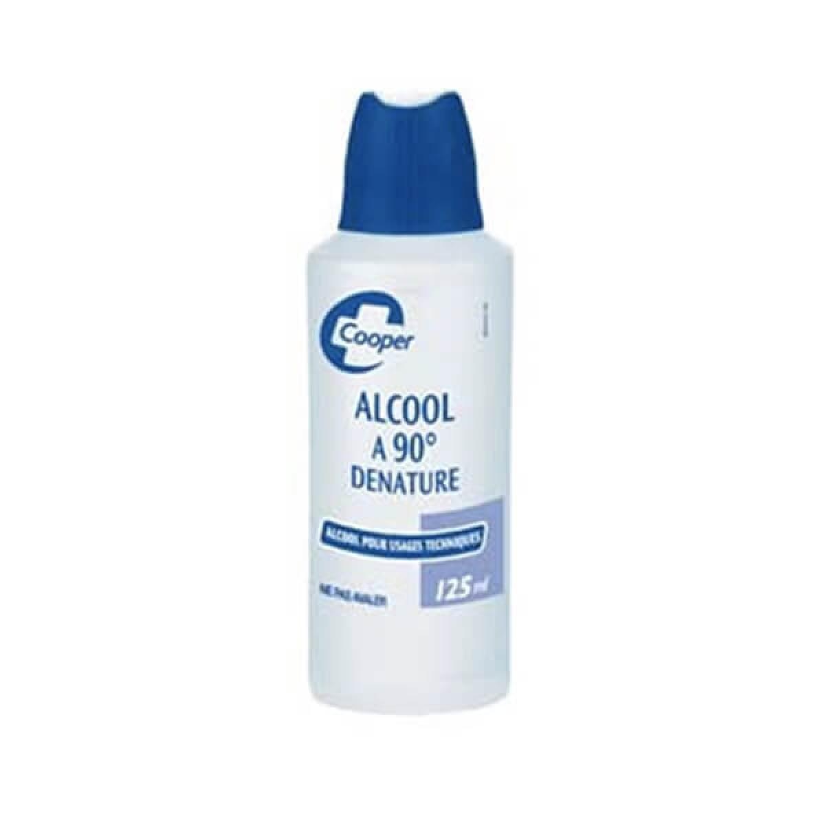 COOPER Alcool à 90° dénaturé 125ml Parapharmacie Pharmarket
