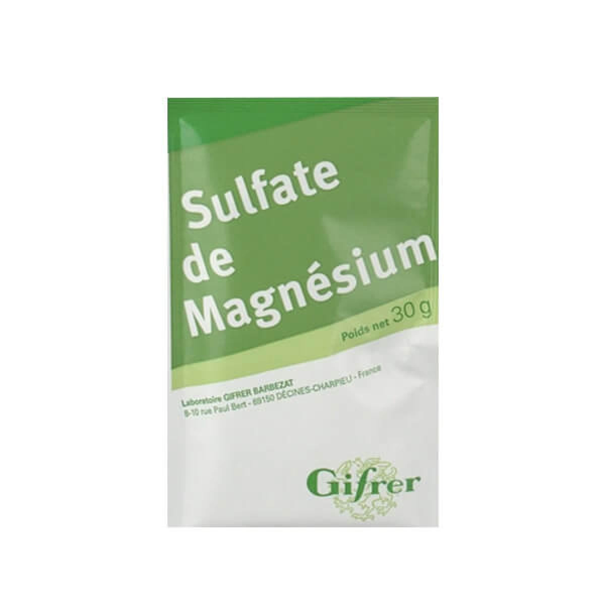 GIFRER Sulfate de magnésium sachet unitaire 30g Parapharmacie