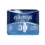 ALWAYS Ultra night 10 serviettes hygiéniques taille 3