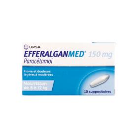DAFALGAN Efferalganmed 150mg 10 suppositoires