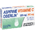 UPSA Aspirine 500mg vitamine c oberlin 30 comprimés effervescents