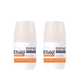 ETIAXIL Déodorant douceur 48h roll-on lot 2x50ml