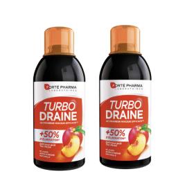 FORTÉ PHARMA Turbodraine minceur thé pêche lot 2x500ml