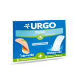 URGO Pochette 10 pansements extensibles + 10 pansements waterproof