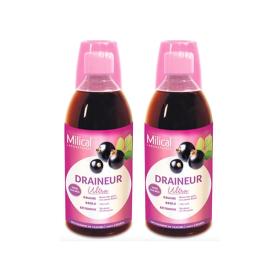 MILICAL Draineur ultra goût cassis lot 2x500ml