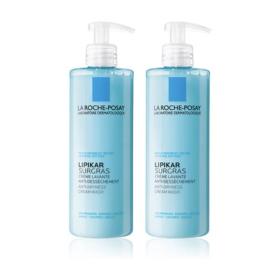 LA ROCHE POSAY Lipikar surgras crème lavante lot de 2x400ml