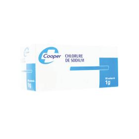 COOPER Chlorure de sodium 1g 100 sachets