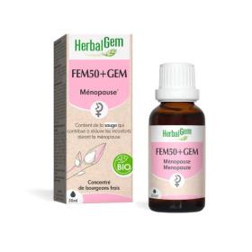 HERBALGEM Fem50+ gem bio ménopause 30ml