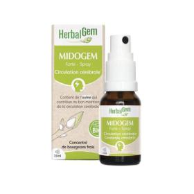 HERBALGEM Midogem forte bio circulation cérébrale spray 15ml