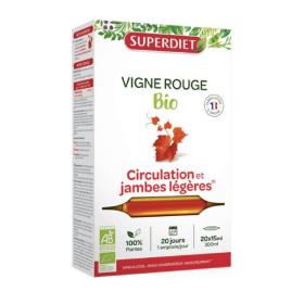 SUPER DIET Vigne rouge bio 20 ampoules