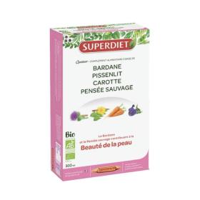 SUPER DIET Quatuor bardane bio beauté de la peau 20 ampoules