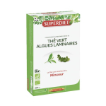 SUPER DIET Thé vert algues laminaires bio 20 ampoules