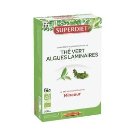 SUPER DIET Thé vert algues laminaires bio 20 ampoules