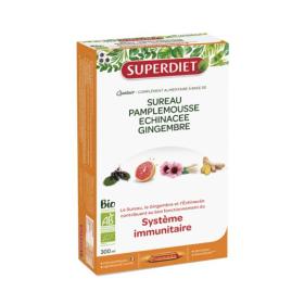 SUPER DIET Quatuor sureau immunitaire bio 20 ampoules