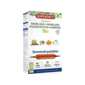 SUPER DIET Quatuor passiflore bio sommeil paisible 20 ampoules