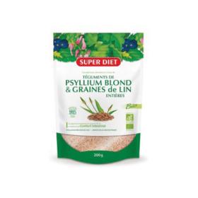 SUPER DIET Psyllium blond & graines de lin bio 200g