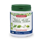 SUPER DIET Quatuor mélisse sommeil paisible bio 150 gélules