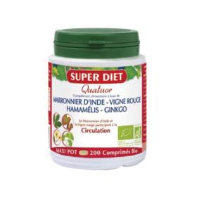 SUPER DIET Quatuor vigne rouge circulation bio 200 comprimés