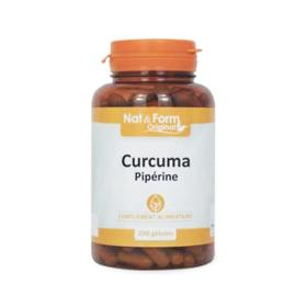 NAT & FORM Curcuma pipérine 200 gélules