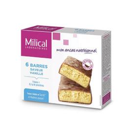 MILICAL Hyperprotéiné 6 barres minceur vanille