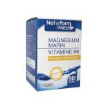 NAT & FORM Magnésium marin vitamine B6 80 gélules