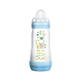 MAM Easy start biberon 1er âge anti-colique bleu 320ml