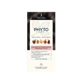 PHYTO PhytoColor coloration permanente teinte 3 châtain foncé 1 kit