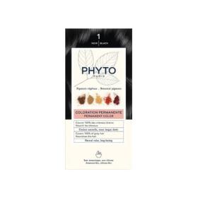 PHYTO PhytoColor coloration permanente teinte 1 noir 1 kit