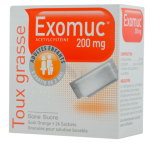 BOUCHARA-RECORDATI Exomuc 200mg granulés 24 sachets