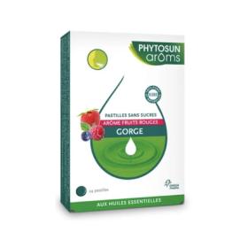 PHYTOSUN AROMS 24 pastilles gorge sans sucres fruits rouges