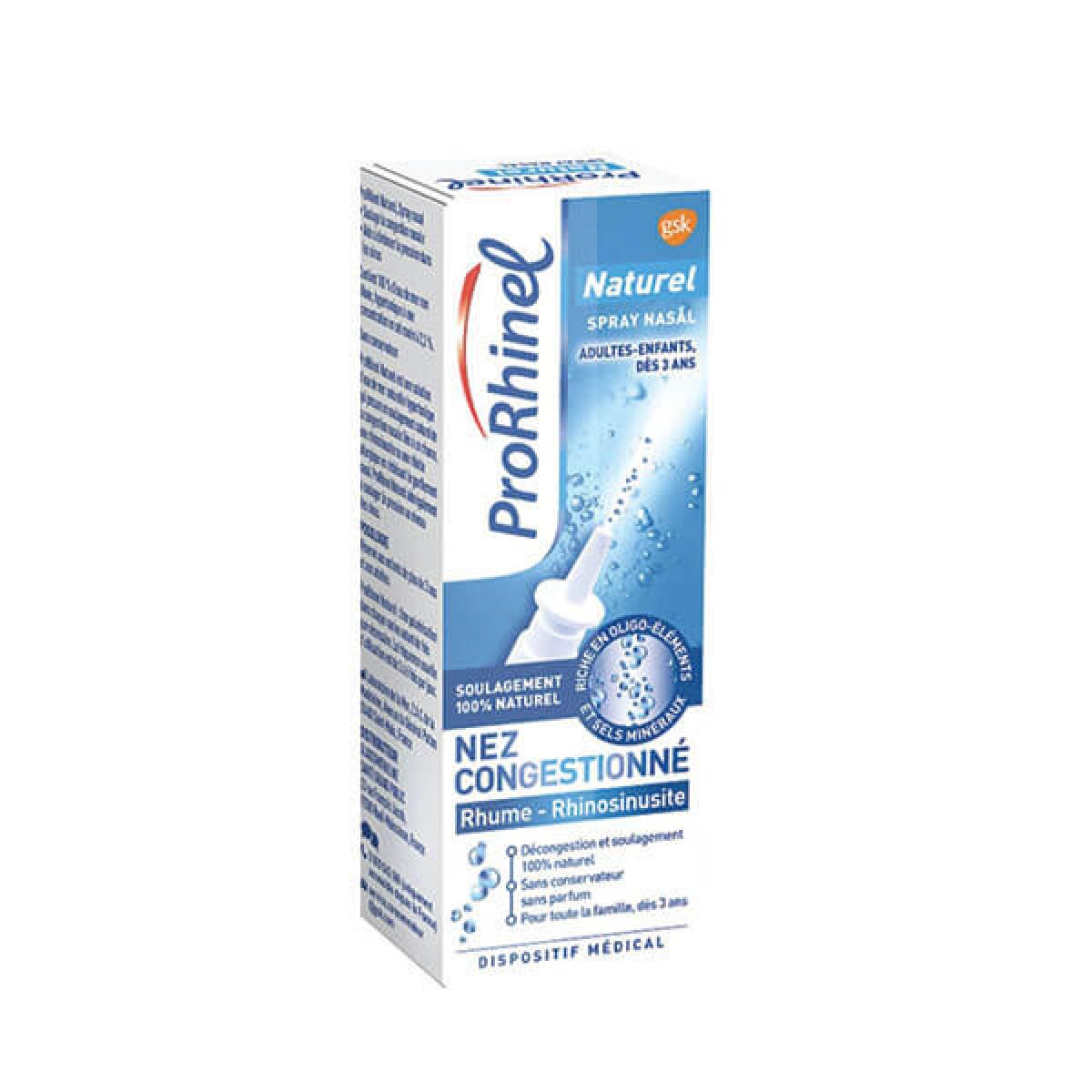 Produits ProRhinel : sprays nasaux contre le nez bouché et pour toute la  famille