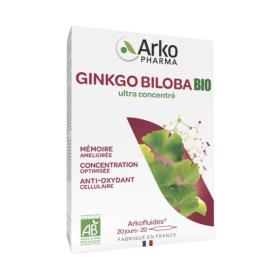 ARKOPHARMA Arkofluides ginkgo biloba bio 20 ampoules