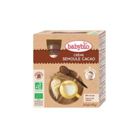 BABYBIO Crème semoule cacao 4x85g
