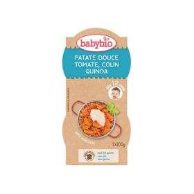 BABYBIO Bols patate douce, tomate, colin, quinoa 2x200g
