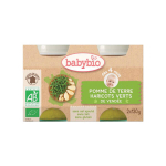 BABYBIO Petits pots pomme de terre & haricots verts de Vendée 2x130g