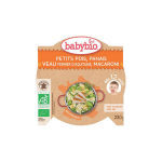 BABYBIO Assiette petits pois, panais, veau fermier d'Aquitaine, macaroni 230g