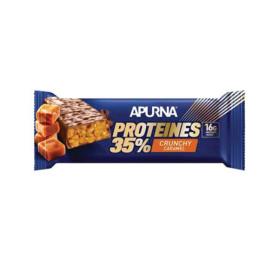 APURNA Barre hyperprotéinée crunchy 35% caramel 45g