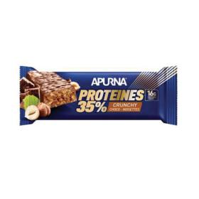 APURNA Barre hyperprotéinée crunchy 35% choco-noisette 45g