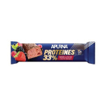 APURNA Barre hyperprotéinée crunchy 33% fruits rouges 45g