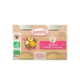 BABYBIO Petits pots pomme d'Aquitaine & mangue 2x130g