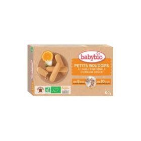 BABYBIO Petits boudoirs à l'huile essentielle d'orange douce 120g